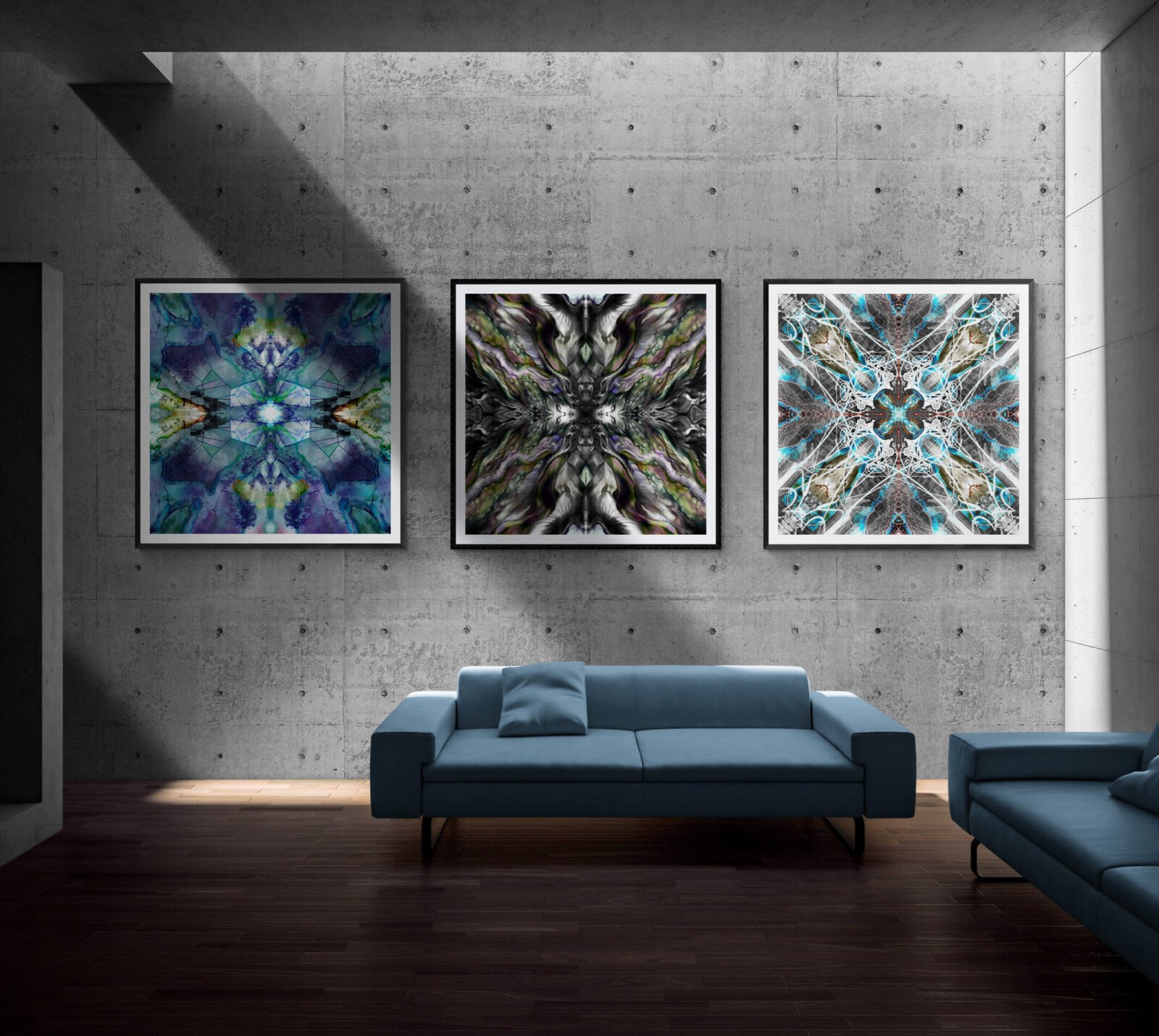 The Nine, on a wall
